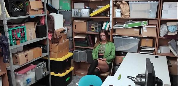  Busty amateur slut railed over office desk